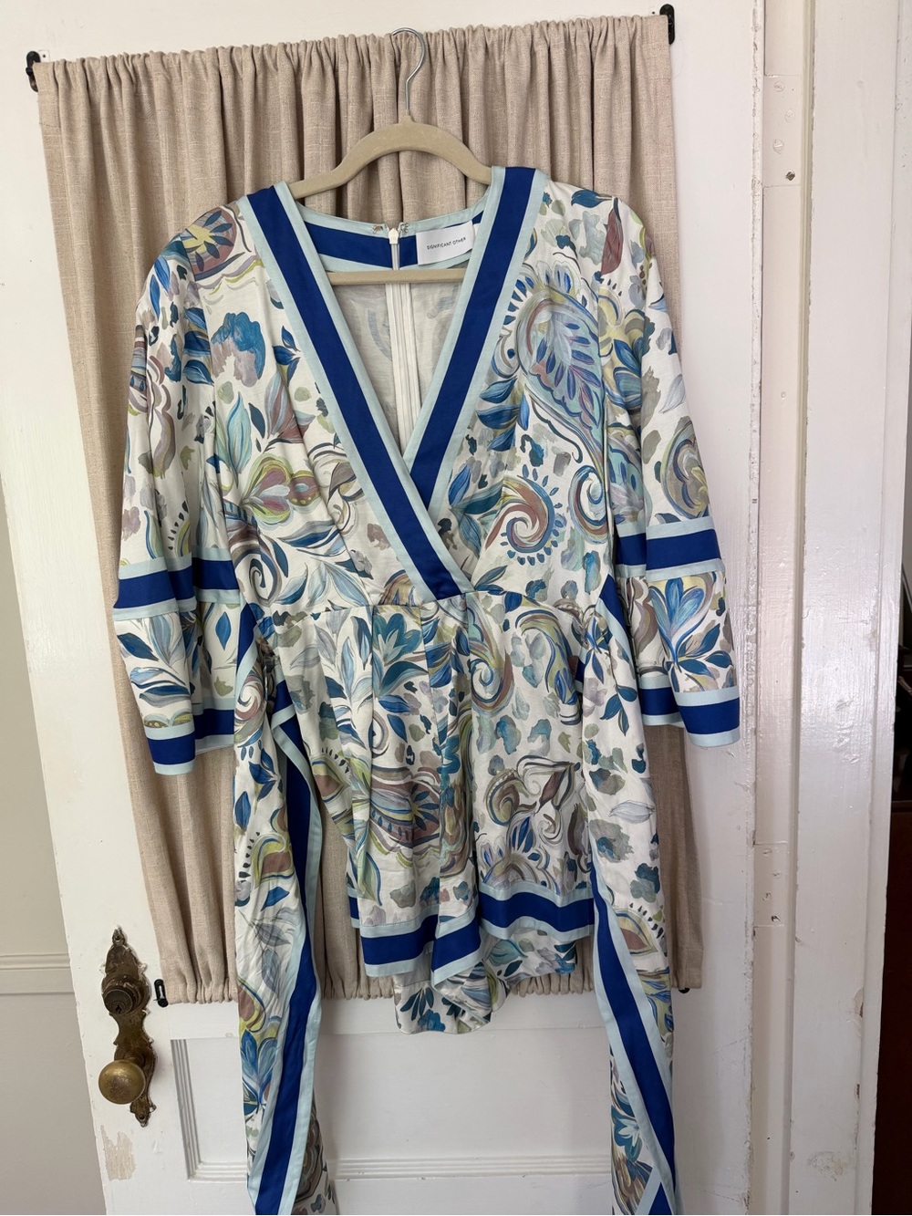 Blue Floral Romper by Significant Other
